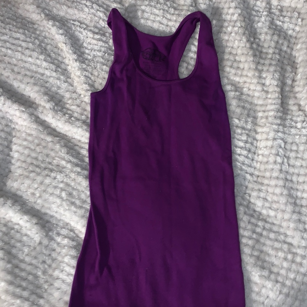 Purple Nylon Tank top